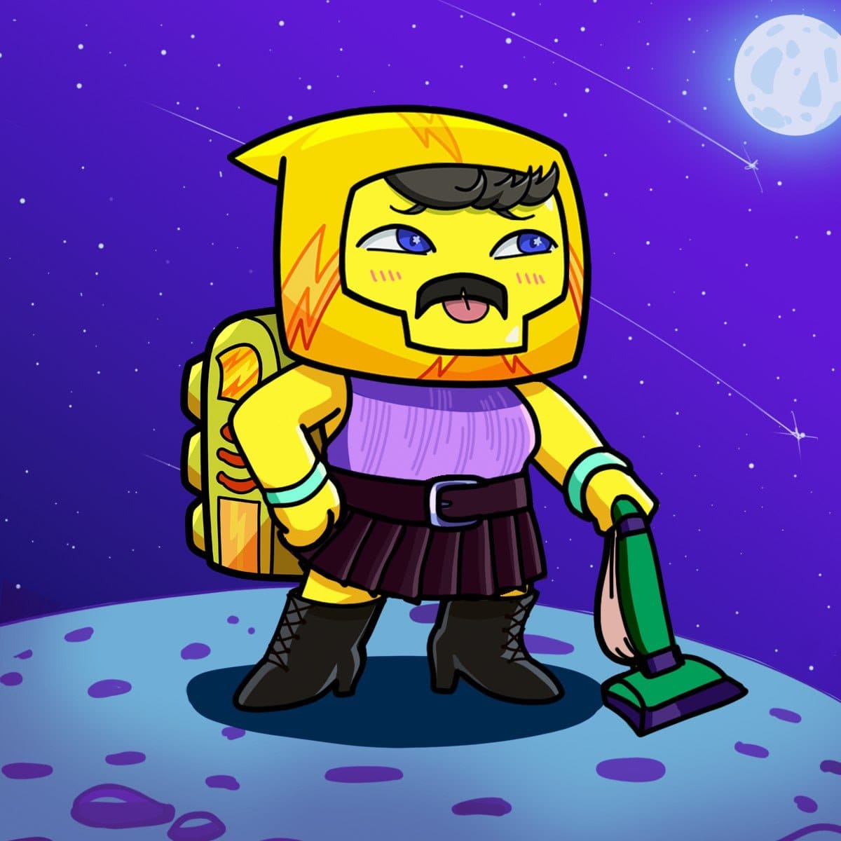 Boinker explores the moon